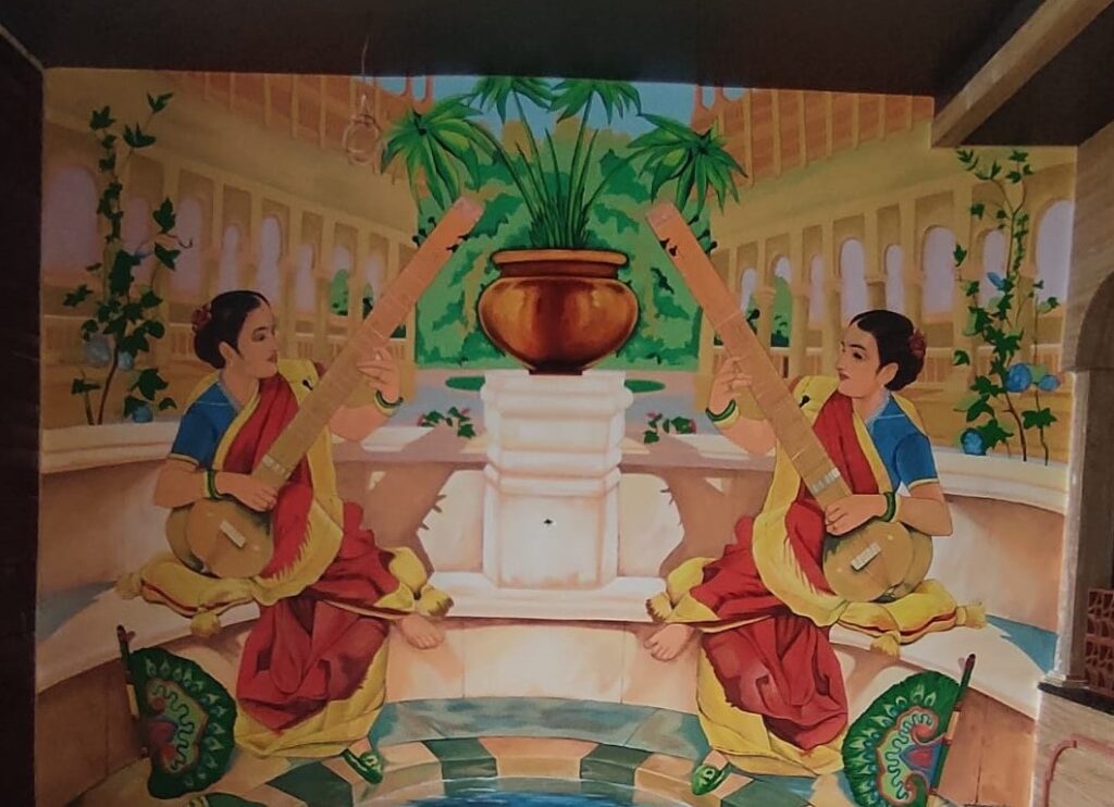 wall painting for restaurant